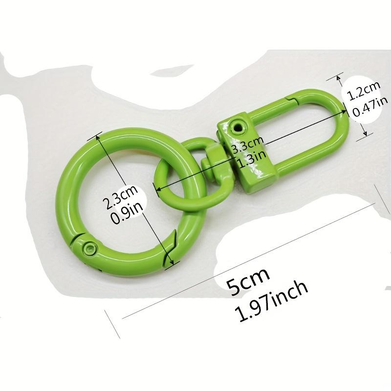 Handmade DIY Jewelry Making Keychain Hanging Ring Colorful Spring Buckle Candy Color Doll Bag Buckle Universal Buckle