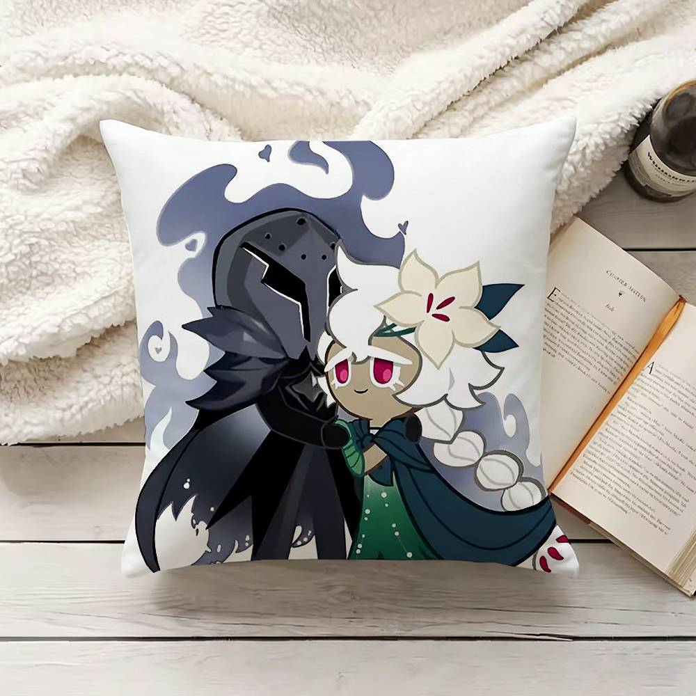 WWhite Lily Cookie SSilent Salt Cookie Pillow Cover Sofa Cushion Cover Home Room Decoration Children Gift