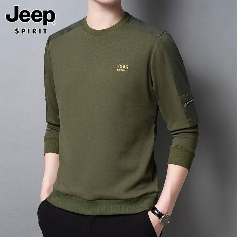 

JEEP SPIRIT Men s Lightweight Crewneck Sweatshirt M