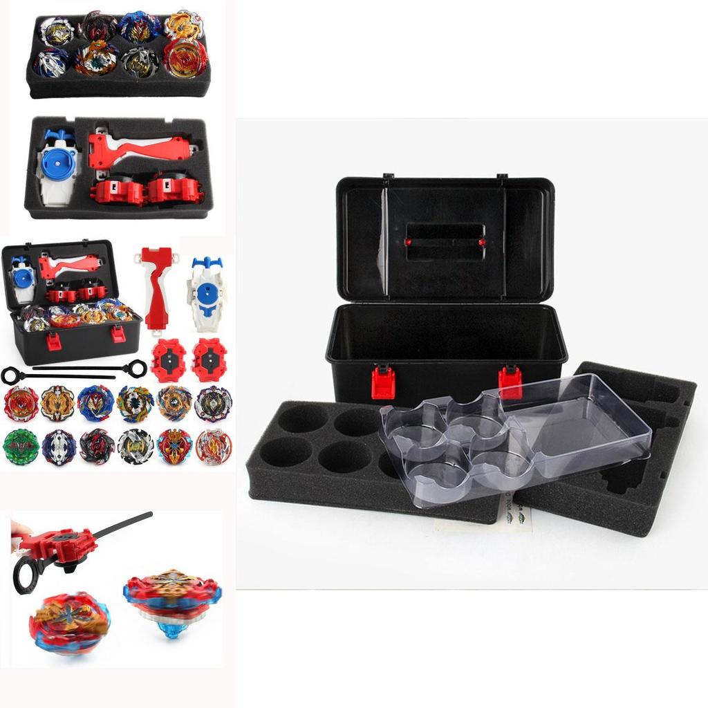 Premium Quality 12pcs Beyblade Set Portable Gyro B122 B125 B127 With Storage Case