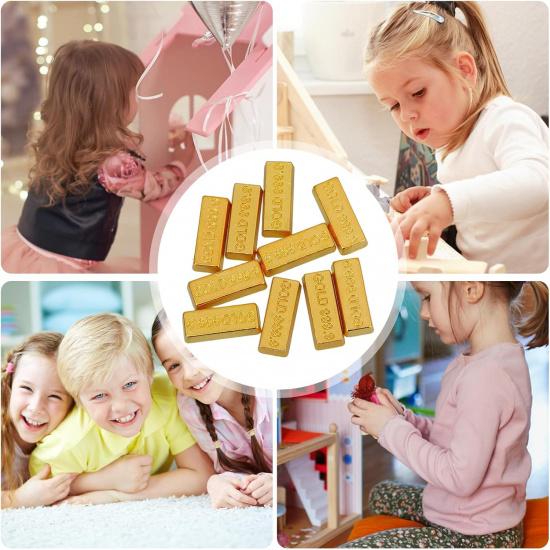 30 PCS Dollhouse Mini Mini Model Mini Fake Gold Brick Mini Gold Fake,