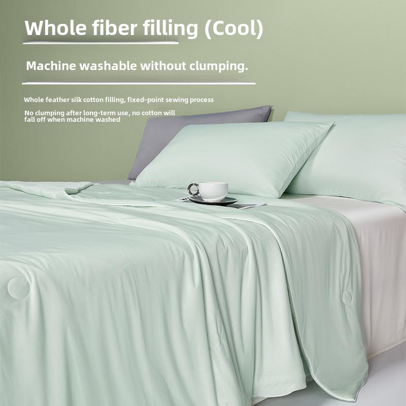 Cooling Silk Summer Blanket: Lightweight, Washable, and Perfect for Air Conditioning