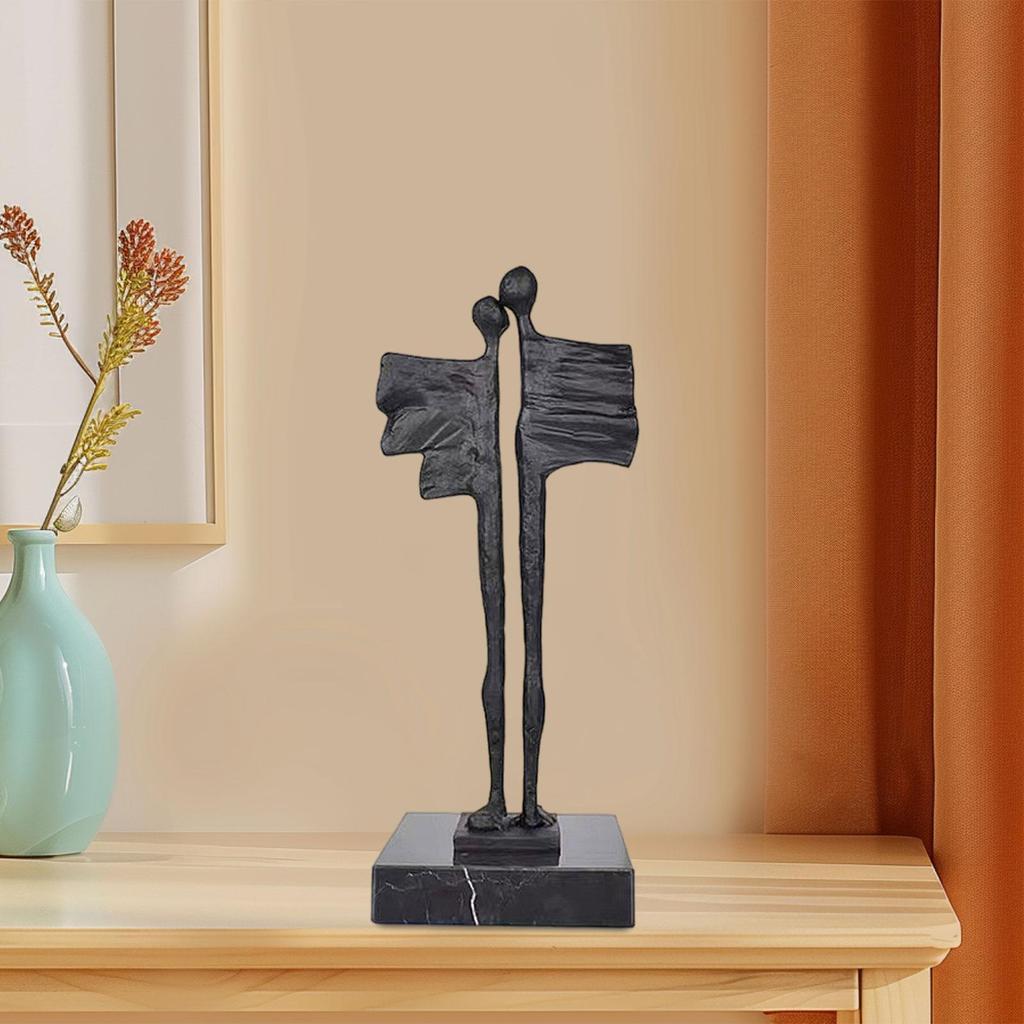 Abstract Sculpture Abstract Couple Statue for Shelf Entrance Cabinet Decor