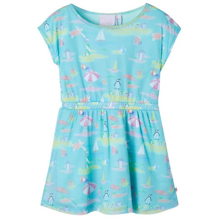 Robe pour enfants aqua clair 92/104/116/128/140