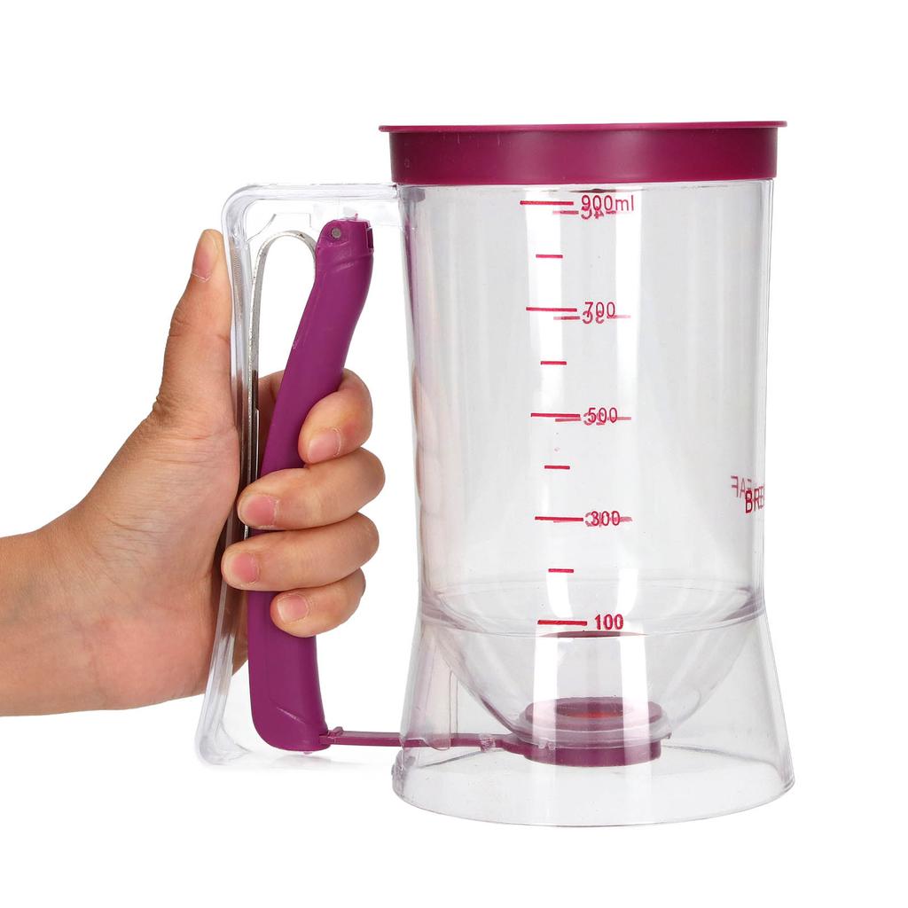 Batter Dispenser ABS 900ml Batter Cream Separator Baking Tool for Pancake Cupcake Cake Waffle Pancake Batter Dispenser