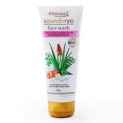 Saundarya Deep Cleansing Face Wash 100g per uomini, donne, anti-acne e brufoli, per tutti i tipi di pelle