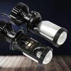 H4 Small Lens LED Lights, Fisheye Mini Headlights, Dual Lens, Far And Near Integrated, With Tangent Spotlight