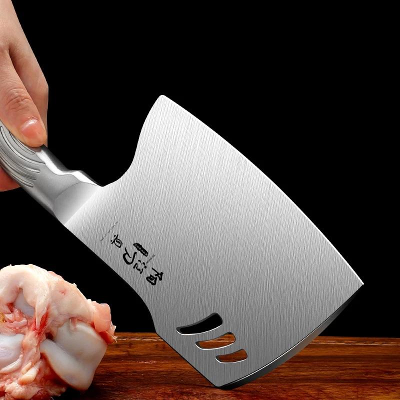 High Hardness Stainless Steel Thickened Bone Chopping Knife, Household Kitchen Knife, Commercial Chef Bone Chopping Axe