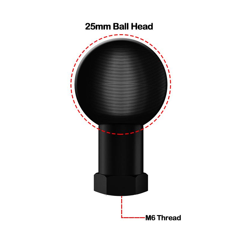 1 inch/ 25mm Ballhead Adapter to M10 M8 M10 Screw Mount for Gopro 10 Insta360 GO 3S Action Camera Phone Stand GPS Holder Bracket