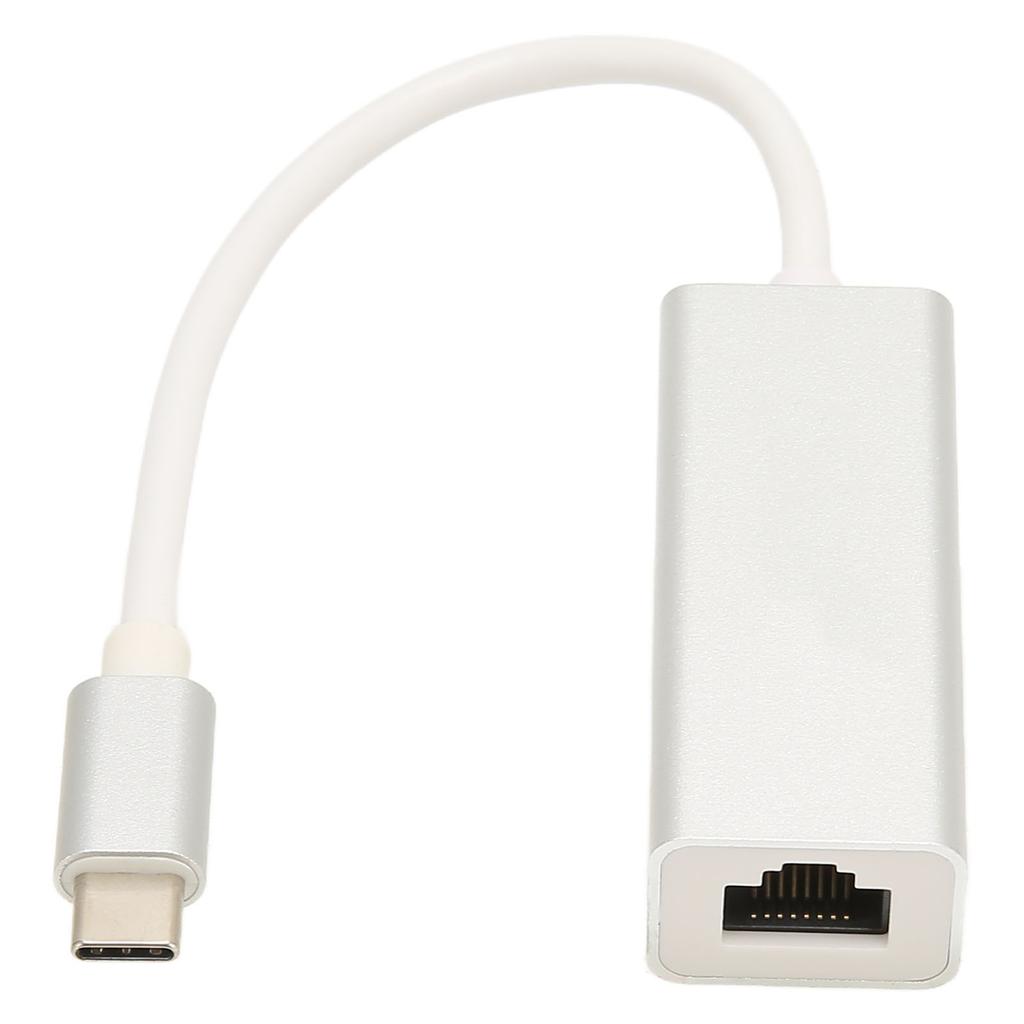 USB C to Ethernet Adapter 10M 100M 1000M USB3.0 Hub Type C to RJ45 Network Cable Interface Wired Network Card Adapter