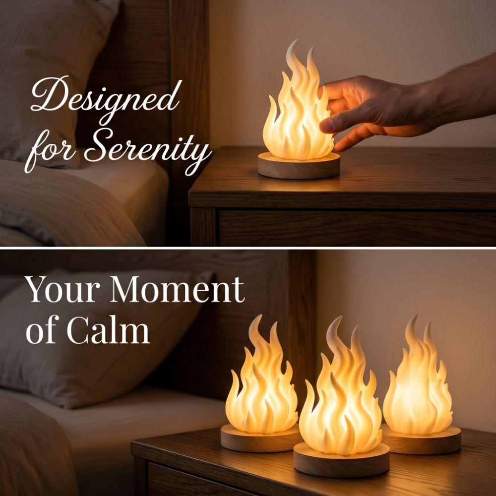 Creative Simulation Flame Night Light Color Changing Bonfire Lamp Simulation Fire Lamp  Courtyard