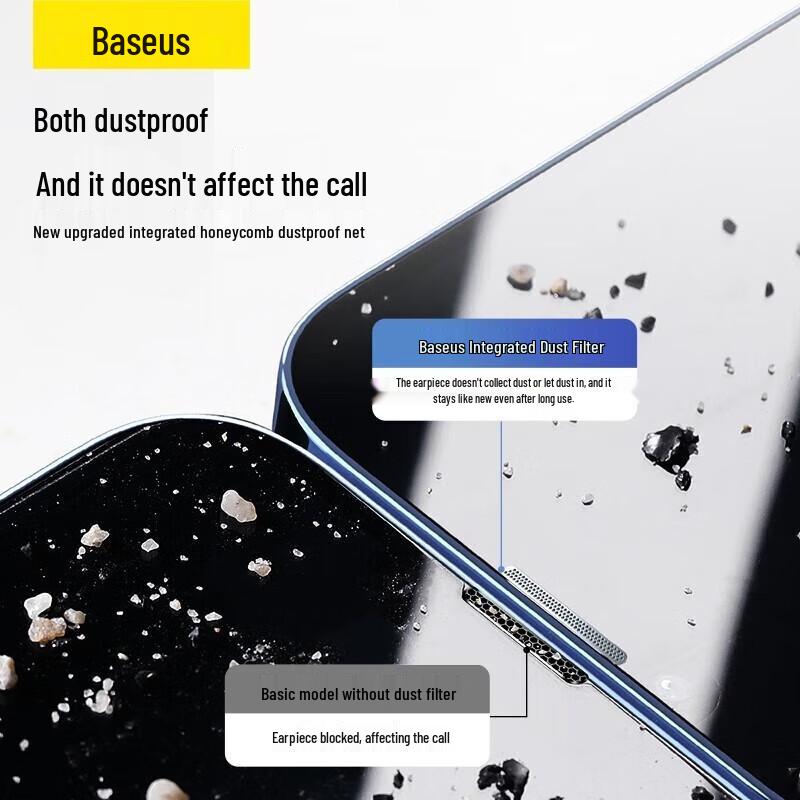 Baseus Protection d'écran HD Corning avec kit d'auto-alignement sans poussière