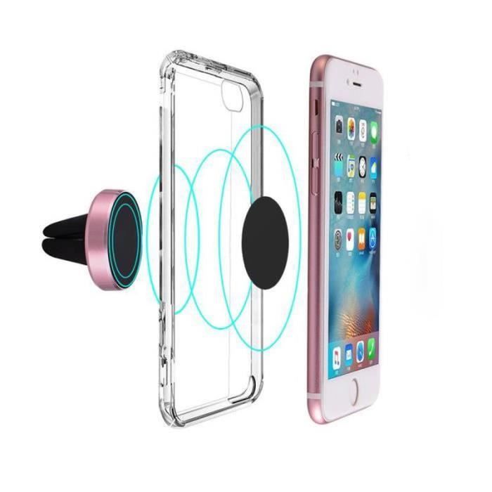 Phone Holder - ZS21753 - Universal - Air Vent - Pink - Magnetic Mount
