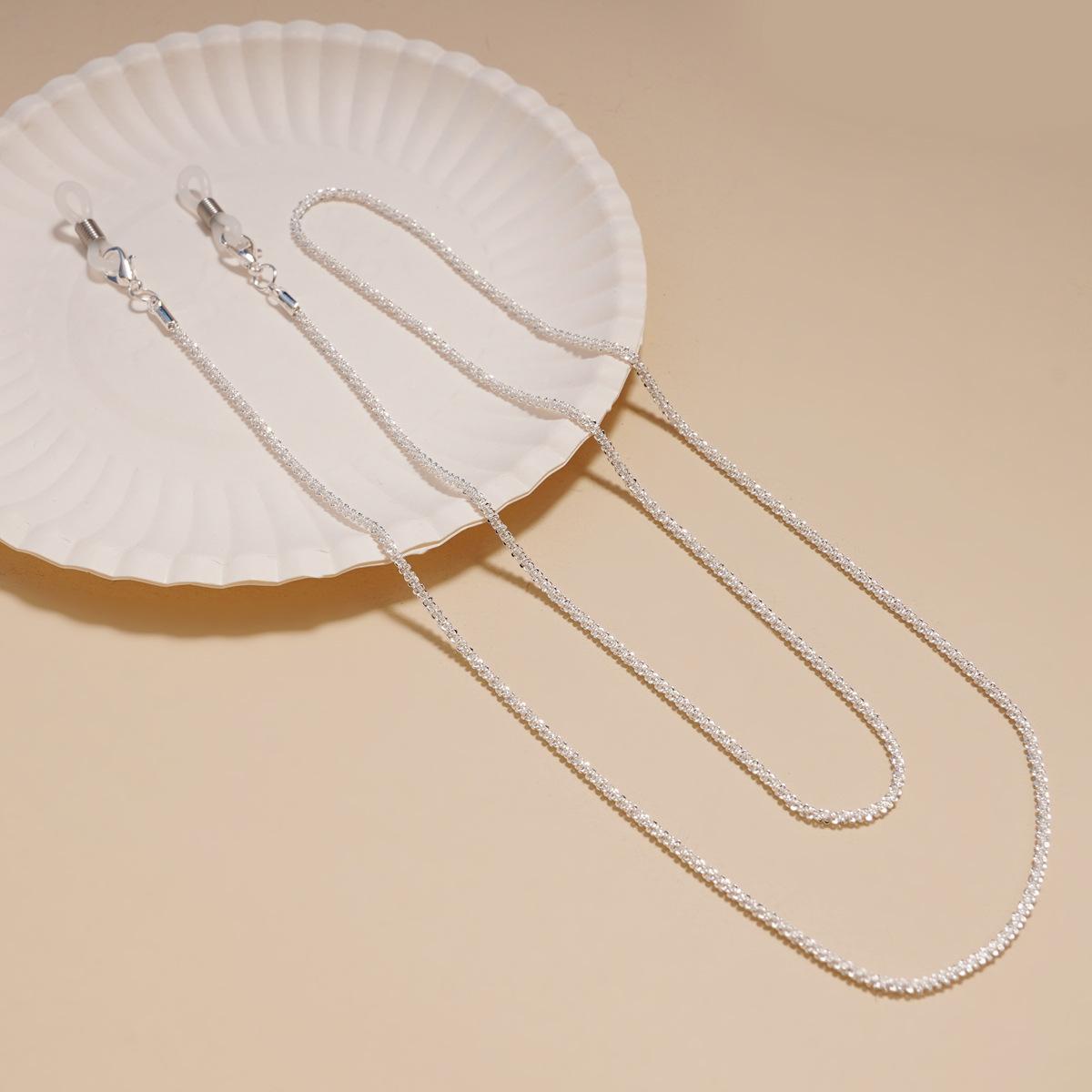 

Модные женские солнцезащитные очки цепочка цилиндрическая бусина цепочка противопадающие очки шнурок для очков ожерелье маска цепочка для женщин подарки