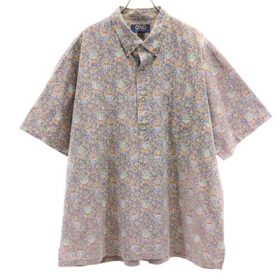 ONO & COMPANY by LIBERTY HOUSE 90s 00s Old Reverse Print Pineapple Pattern Short Sleeve Button Down Aloha Shirt Men's Used