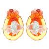 Artistic Floral Fish Drop Earrings Low Allergenic Lightweight Resin Crafted For Women Special Occasion