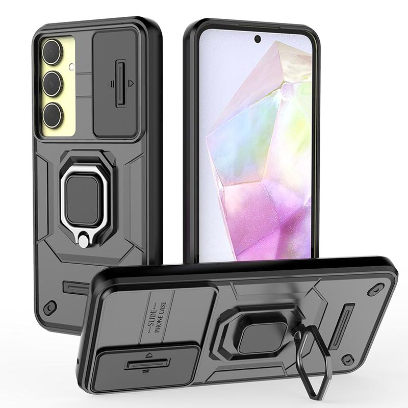 Armor Case ForSamsung Galaxy A56 A54 A36 A35 A34 A25 A15 5G Heavy Duty Shockproof Anti-Scratch With Ring Holder Phone Cover