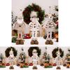 Stretchable Joyful Doll Decoration With Snowman Reindeer And Elderly Characters Perfect For Atmosphere Christmas