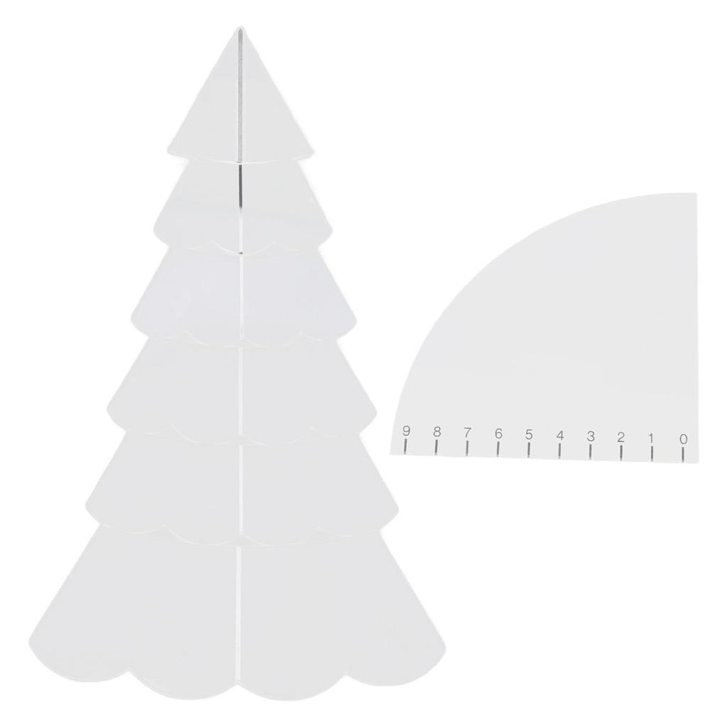 Set Trapunta Albero di Natale Fatto a Mano Modello da Cucito Fai da Te in Acrilico Trasparente Set di Righelli Strumenti