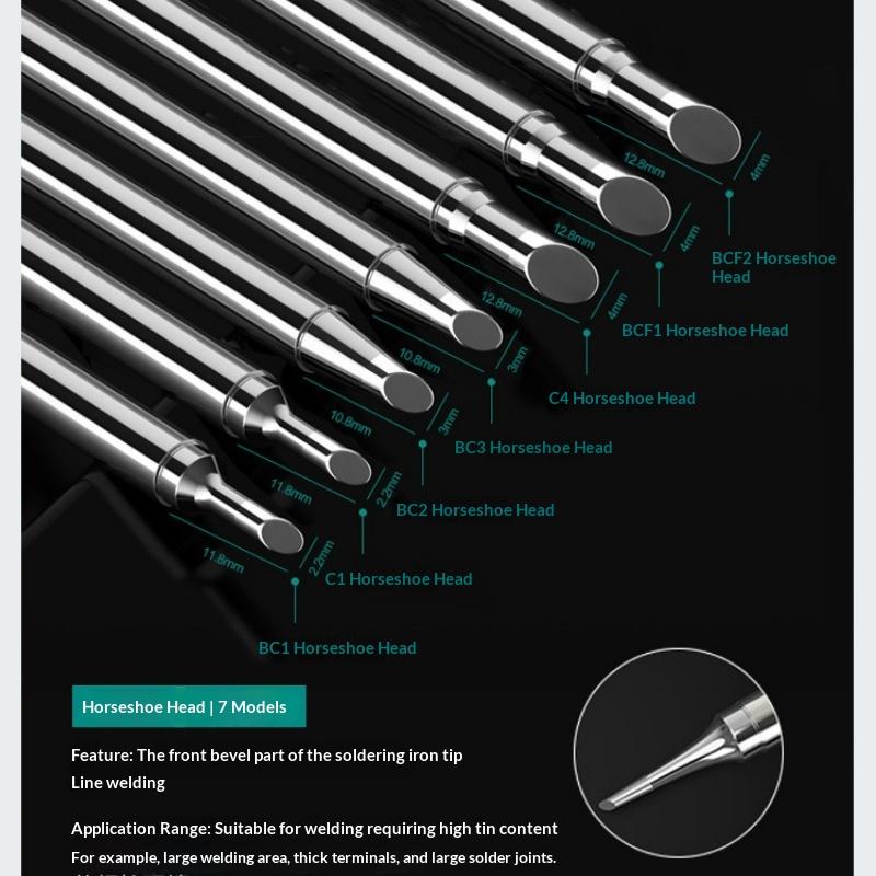 TS100 TS101 Soldering Iron Tip Replacement Multiple Models Fit for Pinecil V2 Series Electronic Welding Tools