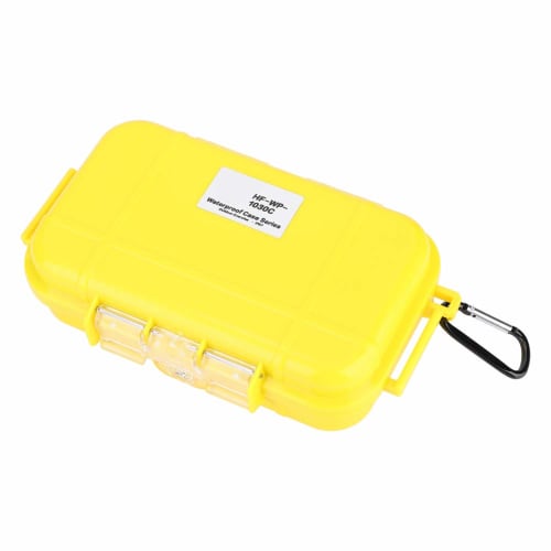 VGEBY Waterproof Case, Small Item Toolbox, Waterproof Hard Case with Rubber Mat, Impact and Abrasion Resistant, Pressure Valve, Waterproof Sealed Box,