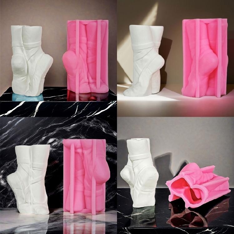 Ballett-Schuhform Harzformen zur Herstellung von Vasen-Tischdekorationen Weihnachtsgeschenk