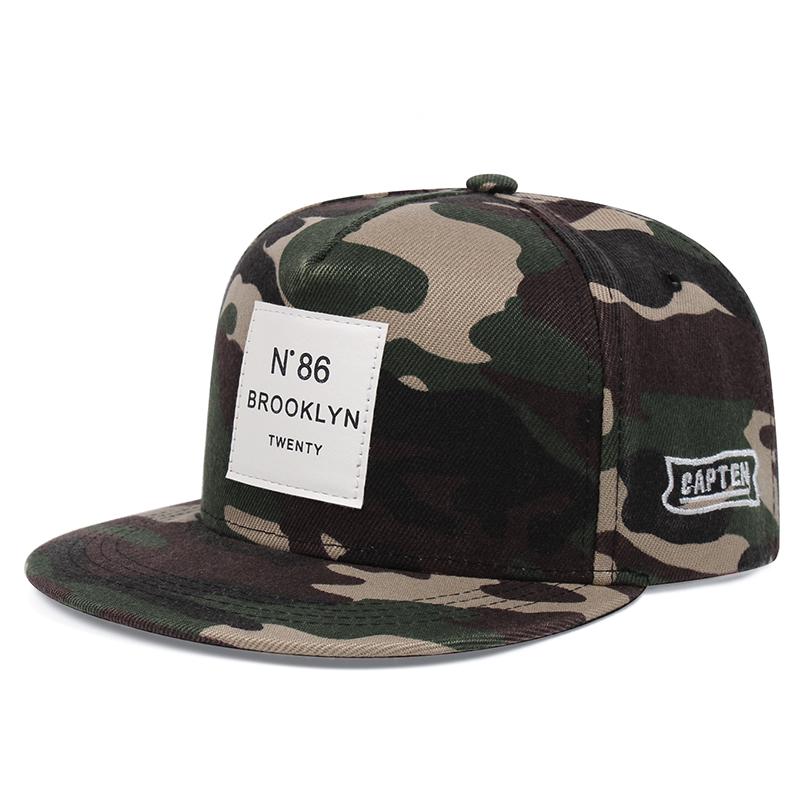 

Бейсбольная кепка с камуфляжной вышивкой Кепки Snapback Кепки в стиле хип-хоп Регулируемая унисекс солнцезащитная ковбойская шляпа от солнца