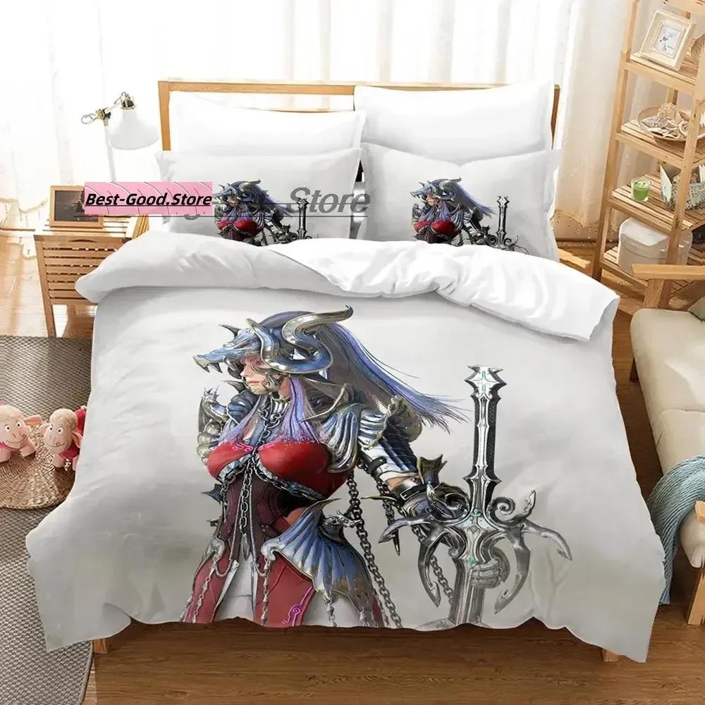 Game Black Desert Beding Set Single Twin Ful Quen King-Sized Dimensionsd Dimensions Bed Linen Set Aldult Kid Bedrom Duvetcover Sets Anime Bed Shet Set