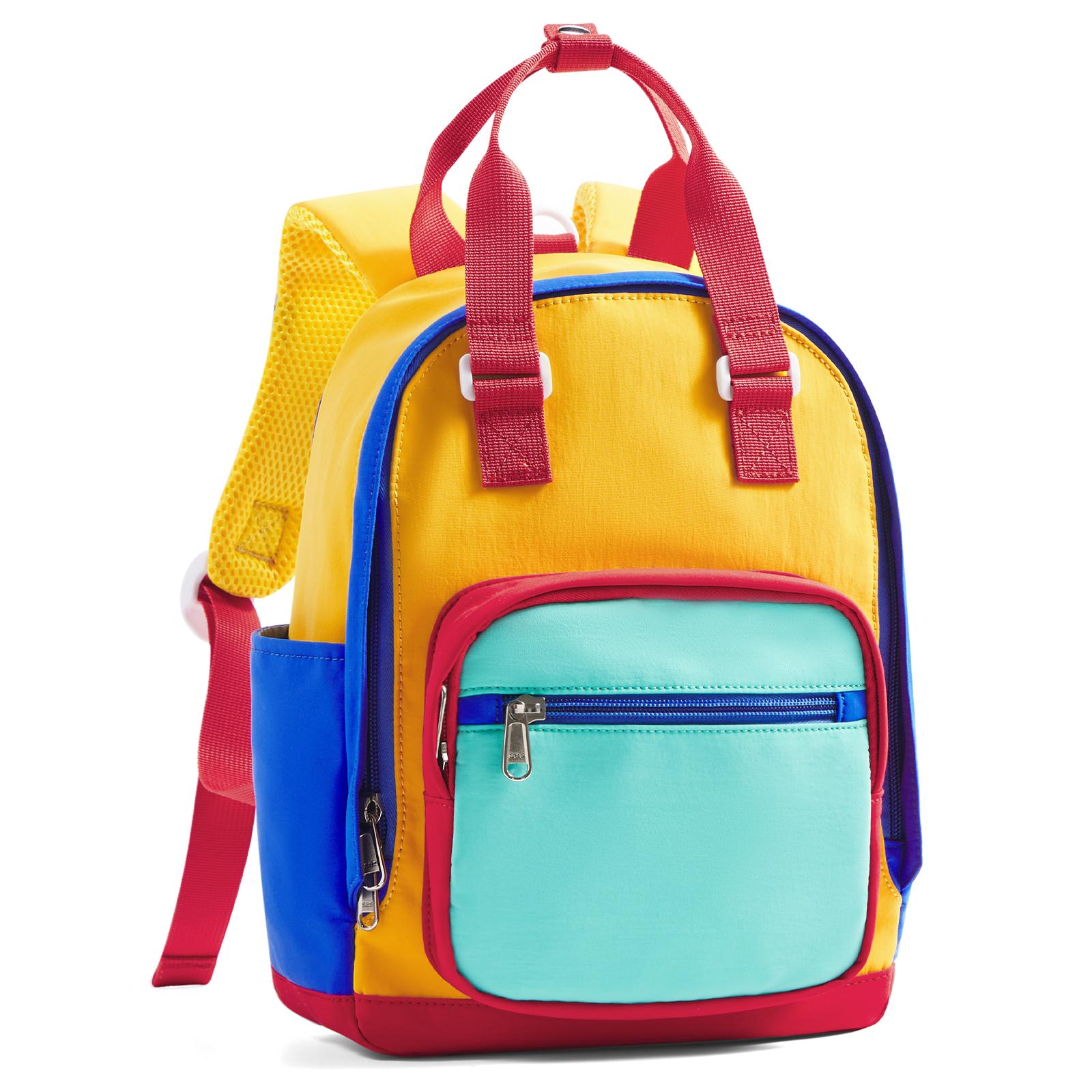 

School Bag, Children S Bag, Backpack, Super Cute Kindergarten Light Backpacks, Color Contrast Design, Multi-Color Optional синий