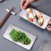 Stainless steel sushi plating dish hotel and restaurant face towel dish creative snack and side dish dish oval pastry dish