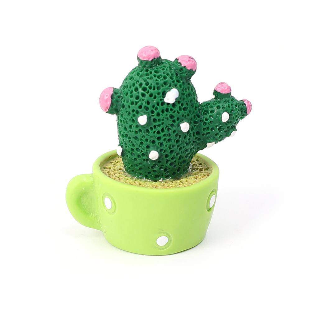 Mini cactus in vaso ornamenti per auto cruscotto auto cartone animato cactus tema decorazione interna ornamenti pianta verde vaso decorazione