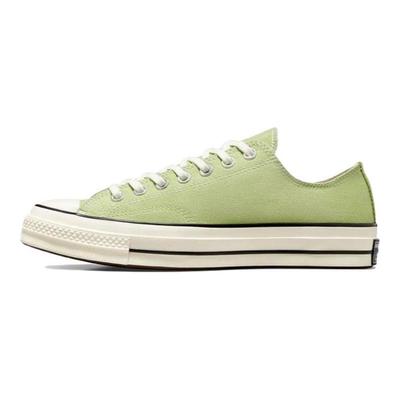 Chuck 70 Plus Vintage Casual Low-Top Canvas Shoes Unisex Green and White