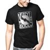 Men's and Women's T-shirts Vinyl Rules DJ Record Oldschool Retro Silver Metallic