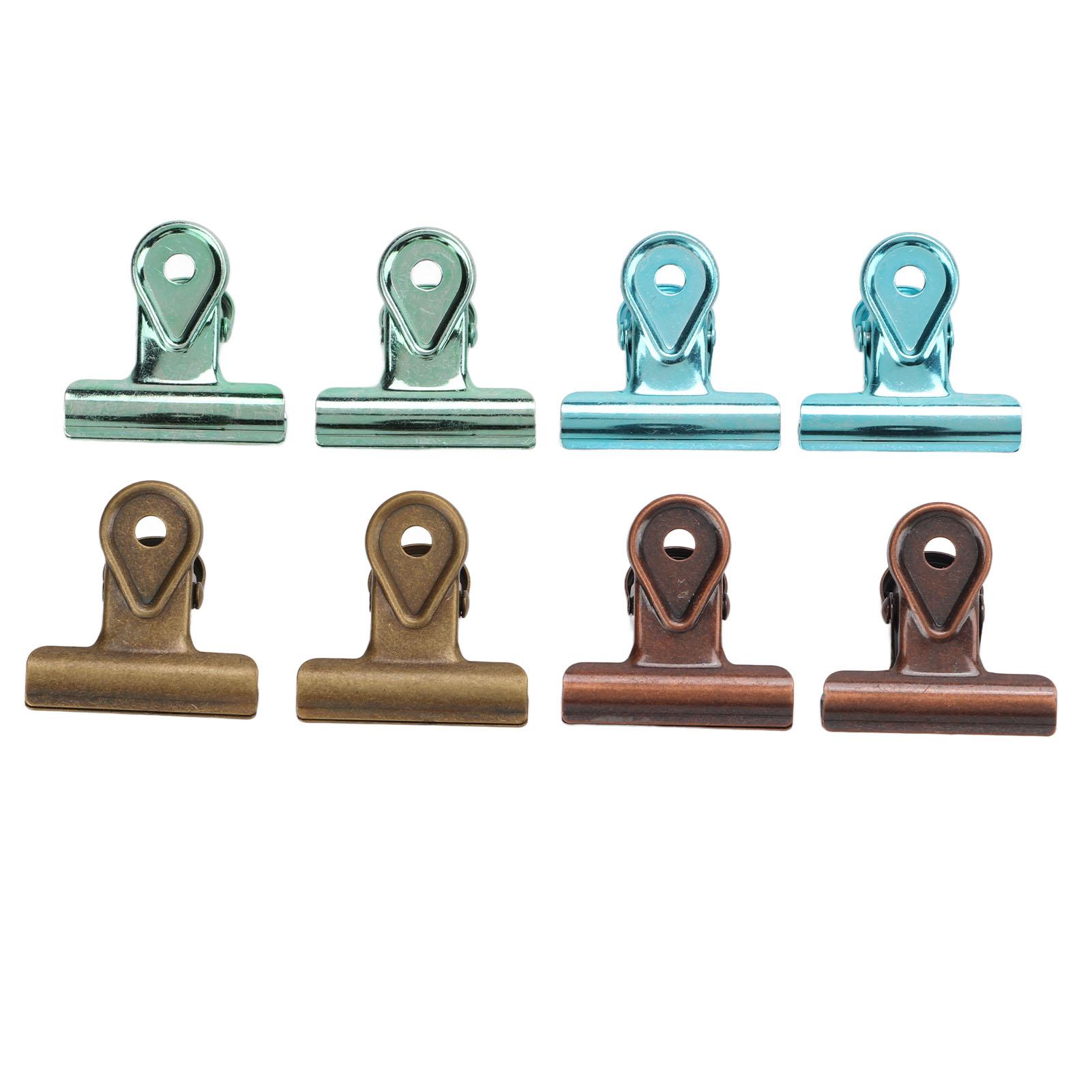 

8 шт. зажимов для пакетов 4 разных цвета эффективная сила зажима пружинный крепежный инструмент для офисов и домов