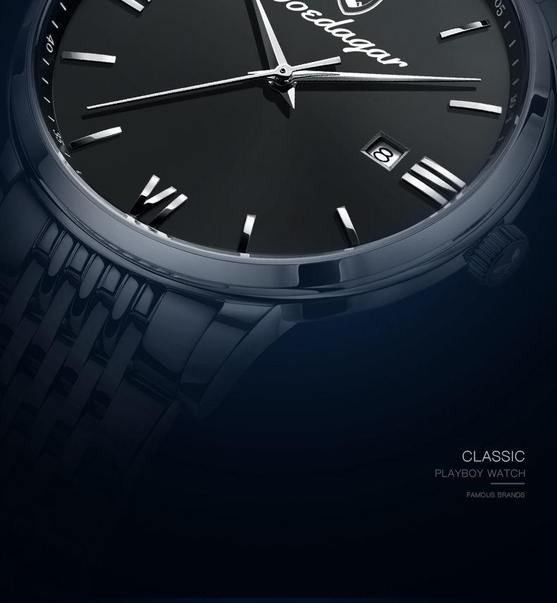 Schweizer Ultraflache Herren Luxus Wasserdichte Quarz Uhr