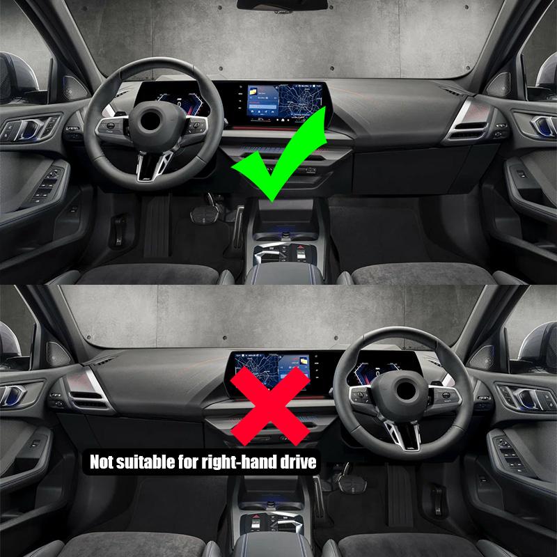For BMW 1-Series F70 2024 2025 2026 Installation and pasting of anti scratch cover for horn shaped rearview mirror