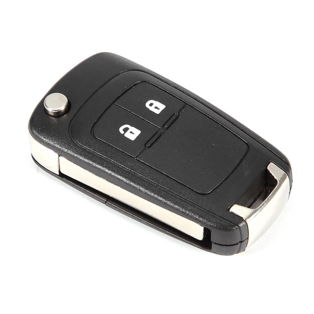 2 Buttons Foldable Remote Key Fob Case Cover Replacement Fits for Opel Vauxhall Astra