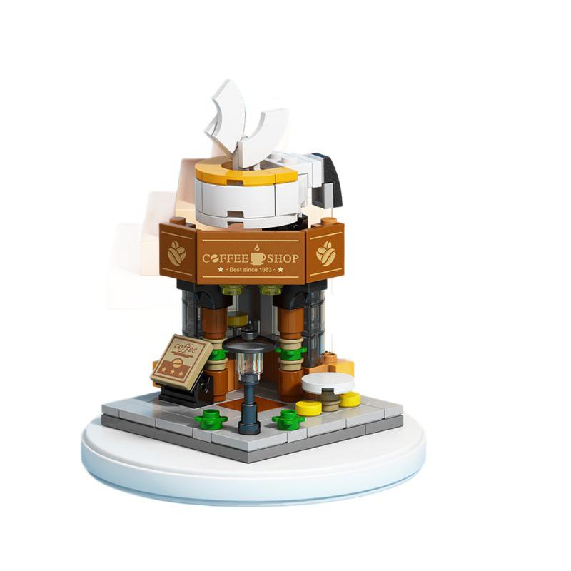 LEGO-kompatibles Mini-Stadtstraßenansicht-Bauspielzeug für Kinder