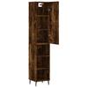 Vidaxl Tall Cabinet, Smoked Oak, 34.5X34X180 Cm