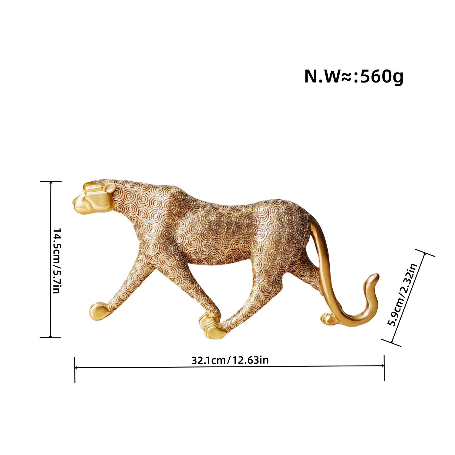 

Современный простой пудровый леопардовый домашний декор гостиная офис настольное украшение изделия из смолы