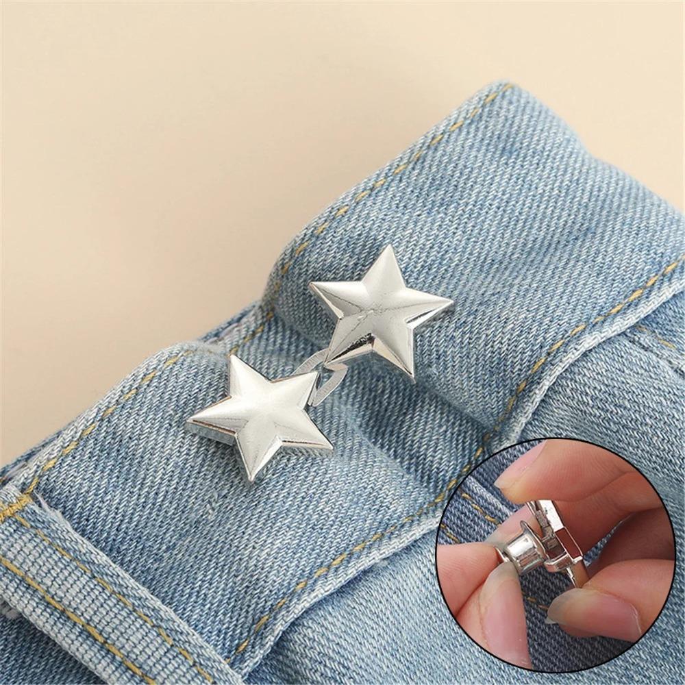 Adjustable Seamless Invisible Waist Buckle Detachable Jeans Waist Tightener Clothing Adjustment Tool