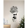 Laser Cut Bohemian Floral Goddess Metal Wall Art Modern Home Decor Bathroom Bedroom Meditation