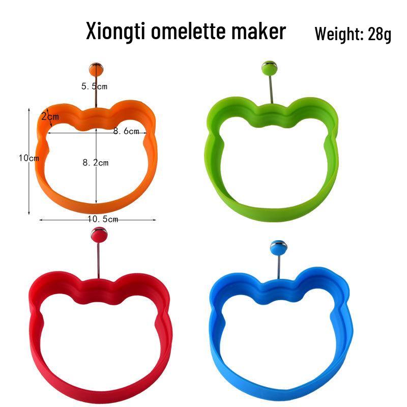 Fünf-Sterne Herzförmige Silikon Eier- und Pfannkuchenform