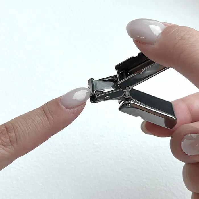 Pocket Nail Portable Keyring-Type Mini Nail Clipper Keychain 1P+1P (Total 2 Pieces)