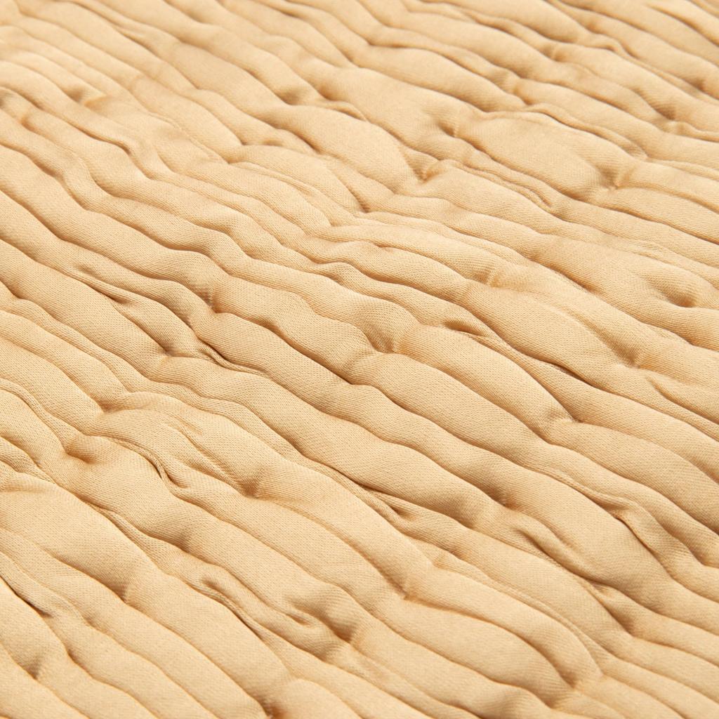 Francfranc Solid Gathered Cushion Cover, 45cm X 45cm, Yellow (B095) - Perfect for Interior Decoration, Housewarmings, or As a Gift.