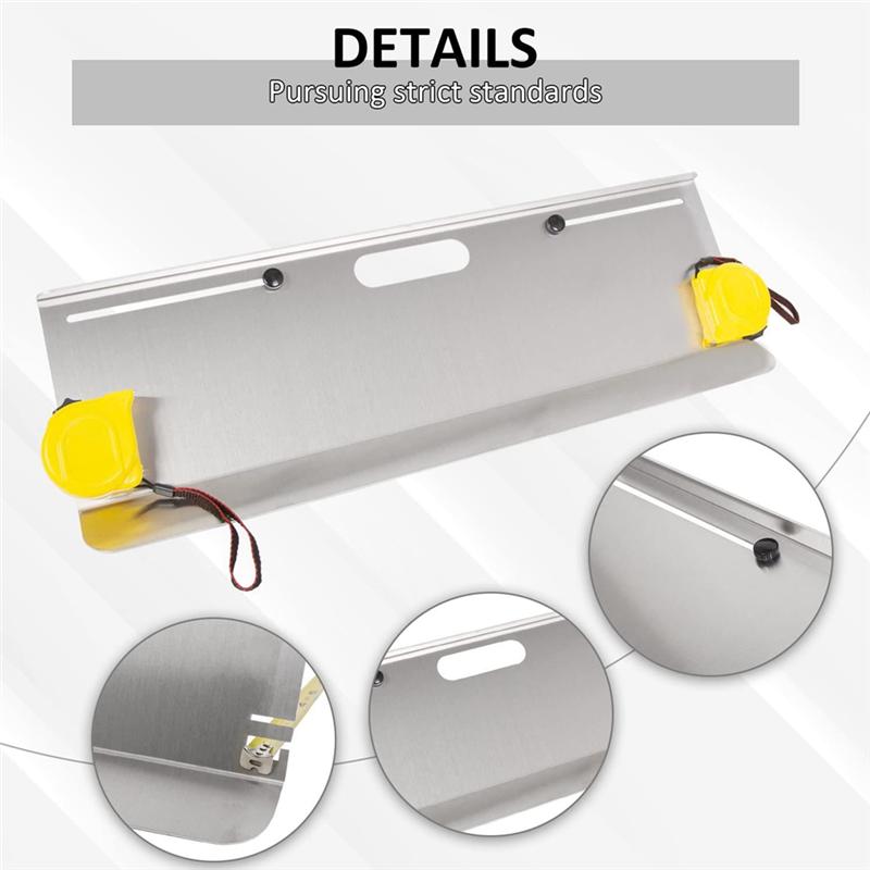 NEW-Automotive Toe Alignment Tool, 2-Piece Toe Plates Set With Measuring Tapes Included