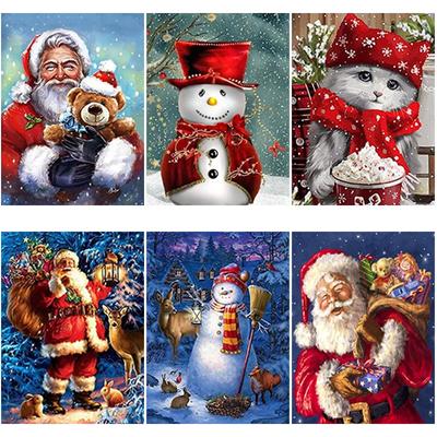 DIY 5D Diamant Malerei Weihnachtsmann Diamant Stickerei Cartoons Kreuzstich voller runder/quadratischer Bohrer Home Decor Weihnachtsgeschenk
