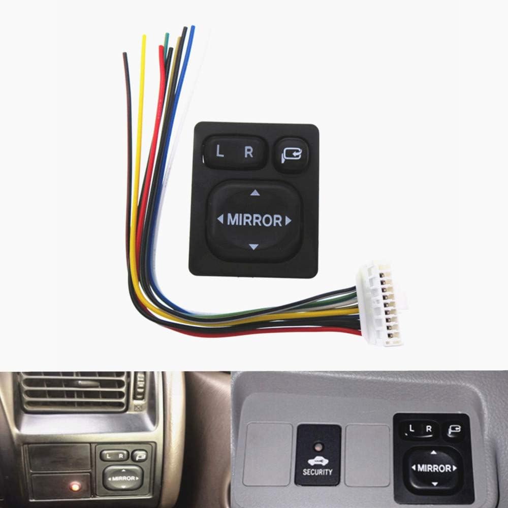 Power Auto Rear Mirror Folding Switch with Wire Harness 84872-52040 for Toyota Vios Rav4 Camry Scion Lexus