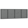 824720 vidaXL Wall-mounted Headboard Grey 206x3x63 Cm Solid Pine Wood