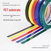 Multicolor 5-Pack High Temp Resistant, Residue-Free PET Floor Tape - Waterproof, Non-Marking Partitioning in Red, Yellow, Blue, Green, Black, White.
